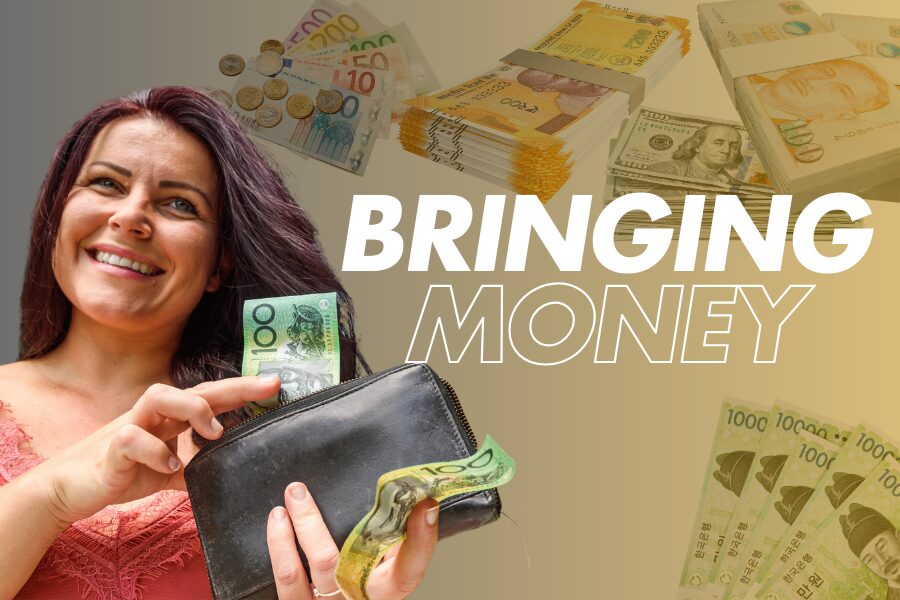 Bringing Money to Australia